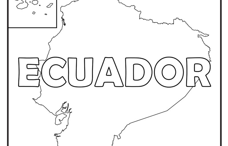 Mapa De Ecuador Con Nombre DibuHit