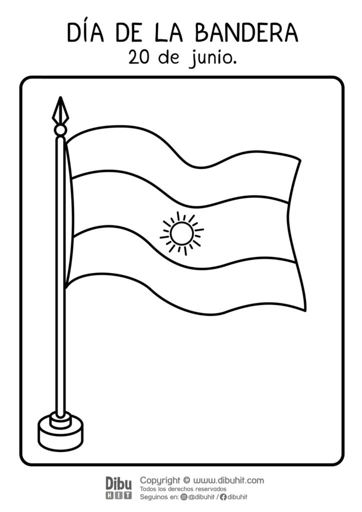 Bandera argentina 20 de junio dia de la bandera