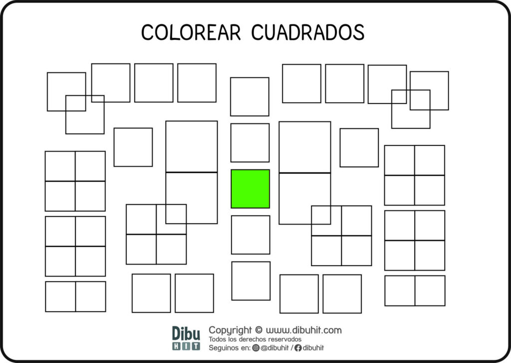 dibujo de cuadrados para colorear