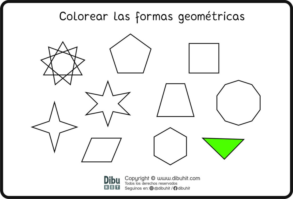 formas geometricas colores estrella paralelogramo cuadrado pentagono triangulo