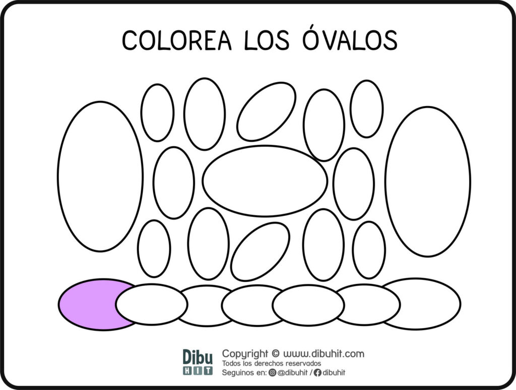 dibujo de ovalos para colorear