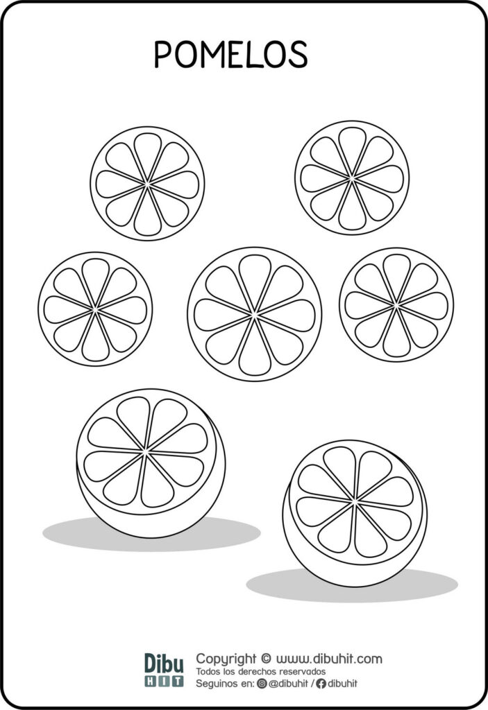 Dibujo de pomemos para colorear