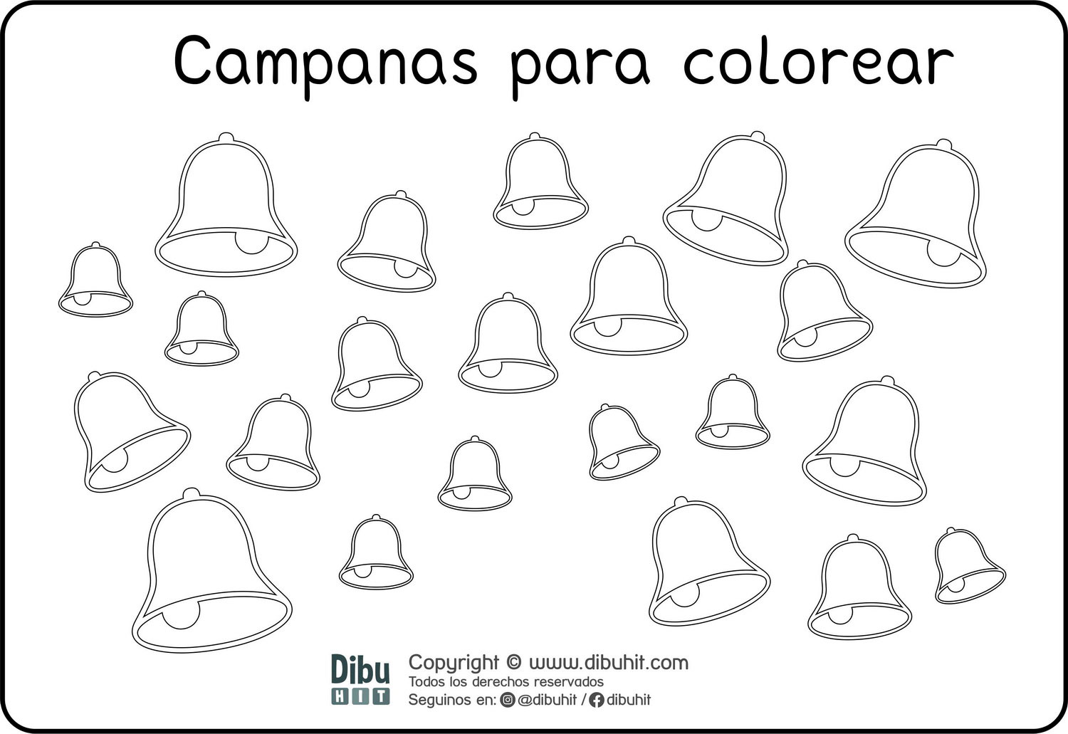 dibujo de campanitas para colorear