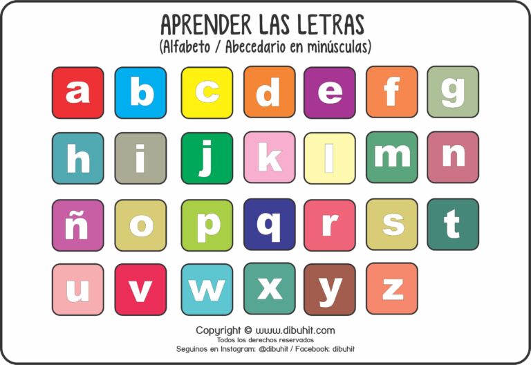 Aprender las Letras – DibuHit