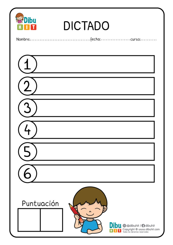 Actividad didactica planilla para dictado