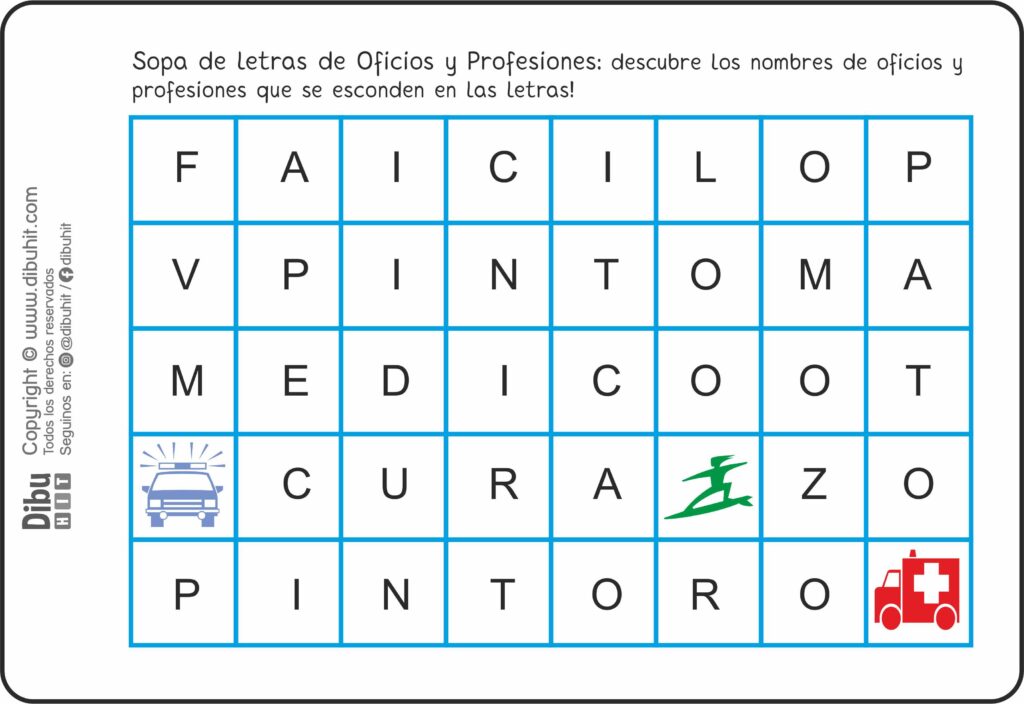 sopa de ltetras oficios profesiones